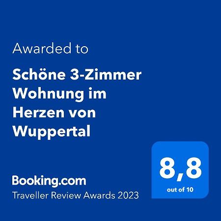 Schoene 3-Zimmer Wohnung Im Herzen Von Wuppertal Zewnętrze zdjęcie